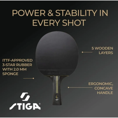 Ракетка для настольного тенниса  Stiga Trinity V2 3 Star FL (1213-1208-35) - фото №9